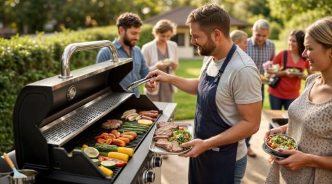 GRILL GAZOWY 6+1 STAL NIERDZEWNA 16,5KW BLAUPUNKT