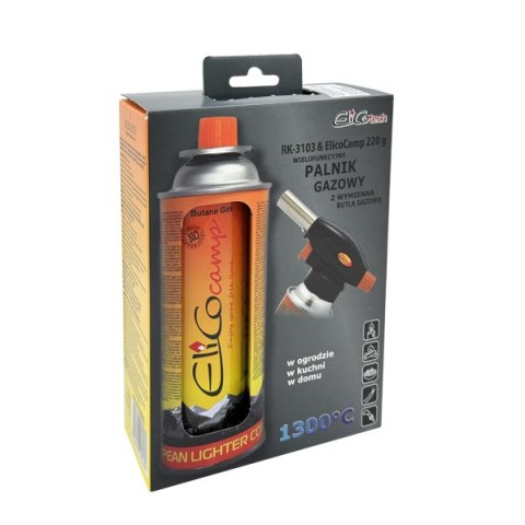 PALNIK RK-3103 + GAZ ELICOCAMP 220G ELICO