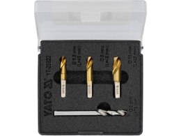 ZESTAW WIERTEŁ DO ZGRZEWÓW PUNKTOWYCH 4 SZT YATO