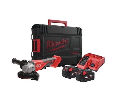 SZLIFIERKA KĄTOWA AKUM. M18BLSAG125XPDMC-402X 18V 2*4.0AH MILWAUKEE