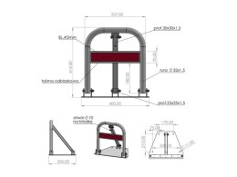 BLOKADA PARKINGOWA SKŁADANA PODKOWA YATO
