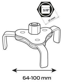 KLUCZ DO FILTRA OLEJU 64-100 MM NEO