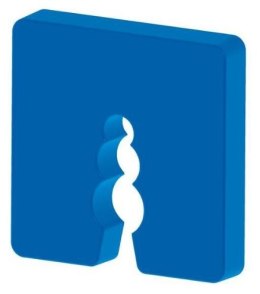 PODKŁADKI DYSTANSOWE NIEBIESKIE 50 SZT. UN