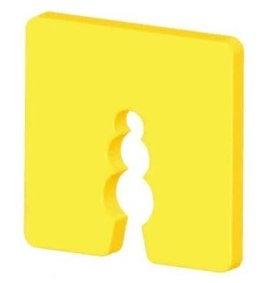 PODKŁADKI DYSTANSOWE ŻÓŁTE 50 SZT. UN