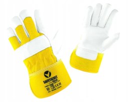 RĘKAWICE ZE SKÓRY KOZIEJ LICOWEJ I BAWEŁNY SAFETICULT DRUM UN