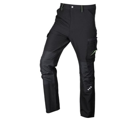 SPODNIE ROBOCZE MIX&MATCH CZARNO-ZIELONE ROZMIAR L NEO