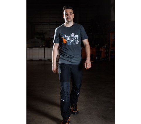 SPODNIE ROBOCZE MIX&MATCH CZARNO-ZIELONE ROZMIAR XL NEO