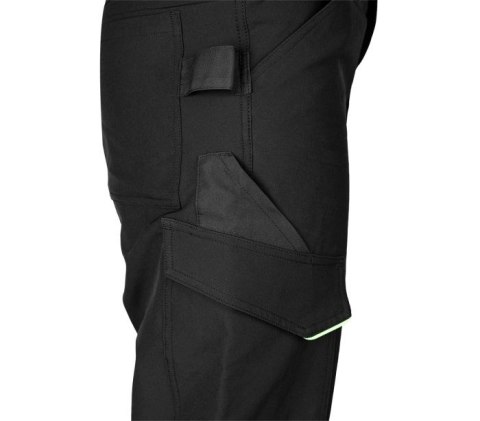 SPODNIE ROBOCZE MIX&MATCH CZARNO-ZIELONE ROZMIAR XXL NEO