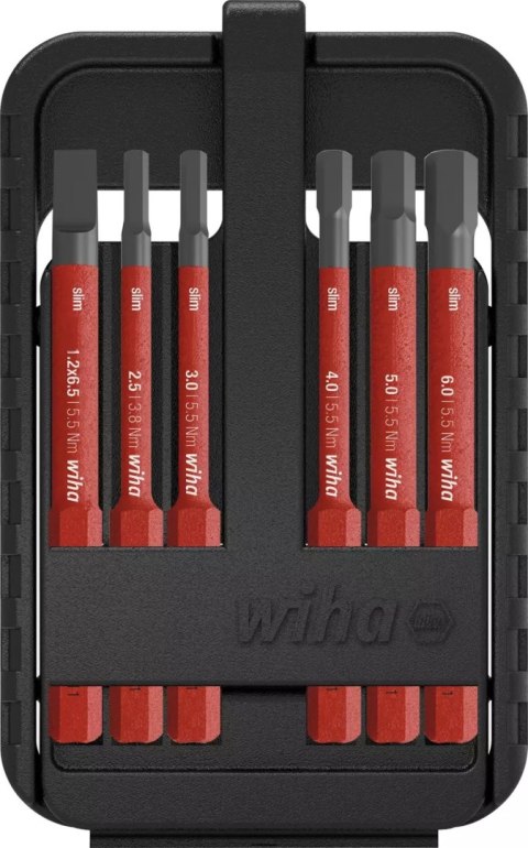 ZESTAW BITÓW SLIM BIT ELECTRIC 7CZ. W KASECIE WIHA