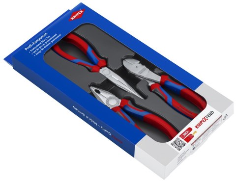ZESTAW SZCZYPIEC DO PRAC WARSZTATOWYCH I SERWISOWYCH 3SZT. KNIPEX