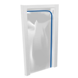 KURTYNA, OSŁONA PRZECIWPYŁOWA 120*220CM Z ZAMKIEM DEDRA