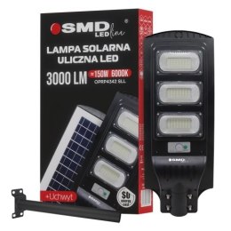 LAMPA LED ULICZNA SOLARNA 150W 12.6AH 6000K 3000LM + UCHWYT UN