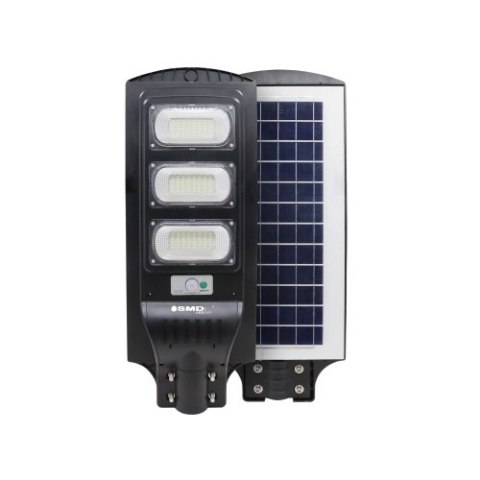 LAMPA LED ULICZNA SOLARNA 150W 12.6AH 6000K 3000LM + UCHWYT UN