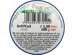 SPOIWO DO MIEDZI 1.5MM 100G TOYA