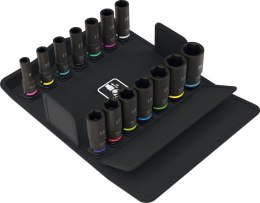 ZESTAW NASADEK UDAROWYCH 3/8 DŁUGIE, 14 CZ. WERA