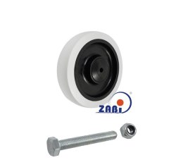 KOŁO MEBLOWE TWORZYWO+GUMA 125MM M125TŁ UN