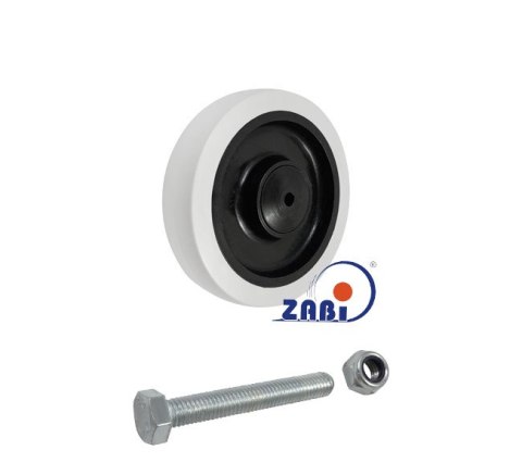 KOŁO MEBLOWE TWORZYWO+GUMA 125MM M125TŁ UN