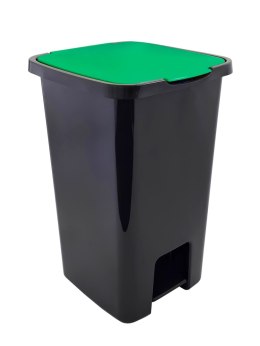 POJEMNIK NA ODPADY SORTA Z PEDAŁEM ZIELONY 45L UN