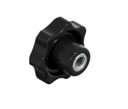 UCHWYT BAKELITOWY CZARNY M16*80MM DIN6336K UN