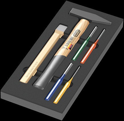 WKŁADKA PIANKOWA 9782 Z NARZĘDZIAMI DO POBIJANIA 6 CZ. WERA