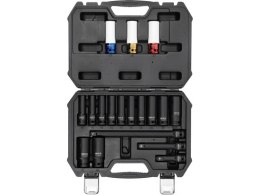 ZESTAW NASADEK UDAROWYCH DŁUGICH 1/2'' 18 SZT. YATO