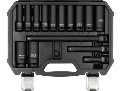 ZESTAW NASADEK UDAROWYCH DŁUGICH 1/2'' 18 SZT. YATO