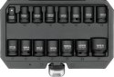 ZESTAW NASADEK UDAROWYCH KRÓTKICH 1/2'' 15 SZT. 10-27 MM YATO