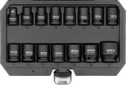 ZESTAW NASADEK UDAROWYCH KRÓTKICH 1/2'' 15 SZT. 10-27 MM YATO