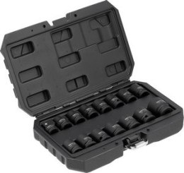 ZESTAW NASADEK UDAROWYCH KRÓTKICH 1/2'' 15 SZT. 10-27 MM YATO