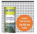 SIATKA PVC QUADRA 10 GRAFIT 1.0M*10MB OCZKO 10MM UN