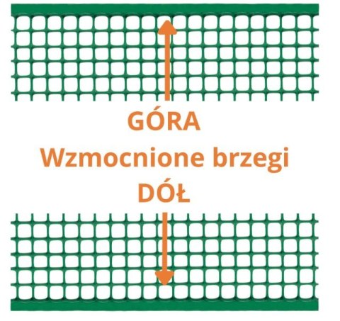 SIATKA PVC QUADRA 10 ZIELONA 0.5M*10MB OCZKO 10MM UN