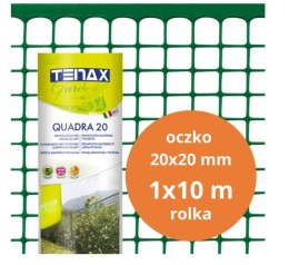 SIATKA PVC QUADRA 20 ZIELONA 1.0M*10MB OCZKO 20MM UN