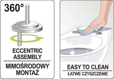 DESKA WC WOLNOOPADAJĄCA DP BIAŁA TOYA