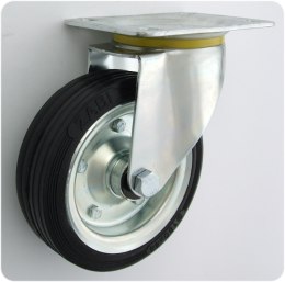 KOŁO METAL-GUMA 160MM OBUDOWA SKRĘTNA WZMOCNIONE, 42N UN