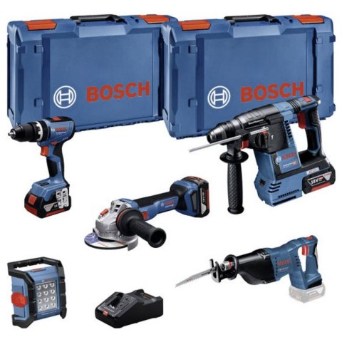 ZESTAW COMBI 18V GSB+GBH+GWS+GSA+GLI 3*5.0AH BOSCH