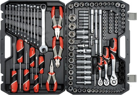ZESTAW NARZĘDZIOWY XXL 1/4'', 3/8'', 1/2''129 SZTUK YATO