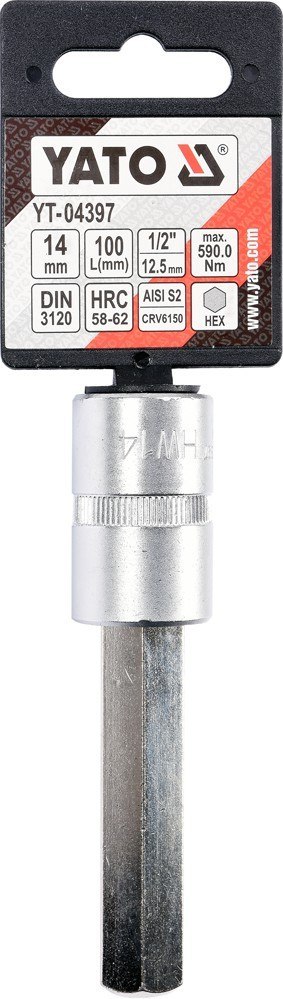 KLUCZ TRZPIENIOWY 1/2''HEX 14MM L100MM YATO