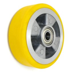 KOŁO ALUMINIUM-POLIURETAN 125MM BEZ OBUDOWY, ŁOŻYSKO, A20P UN