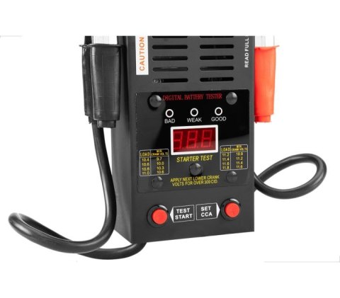 TESTER AKUMULATORÓW CYFROWY, 12V, 125A NEO