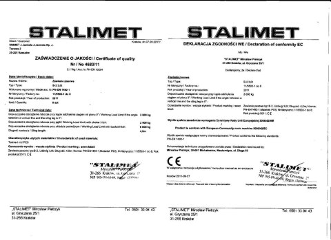 ZAWIESIE PASOWE 3TONY 4MB B-2 UN