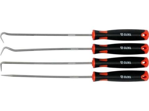 ZESTAW HAKÓW DŁUGICH Z RĘKOJEŚCIĄ 4 CZĘŚCI YATO