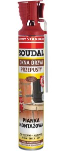 PIANKA MONTAŻOWA WĘŻYKOWA SOUDAL GENIUS GUN 500ML SOUDAL